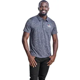 Mens Echo Golf Shirt Model Image